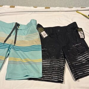 art class Aqua and Black Kids Swim One Piece